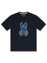 Psycho Bunny Mens Lenox Graphic Tee - Navy by Denim Exchange