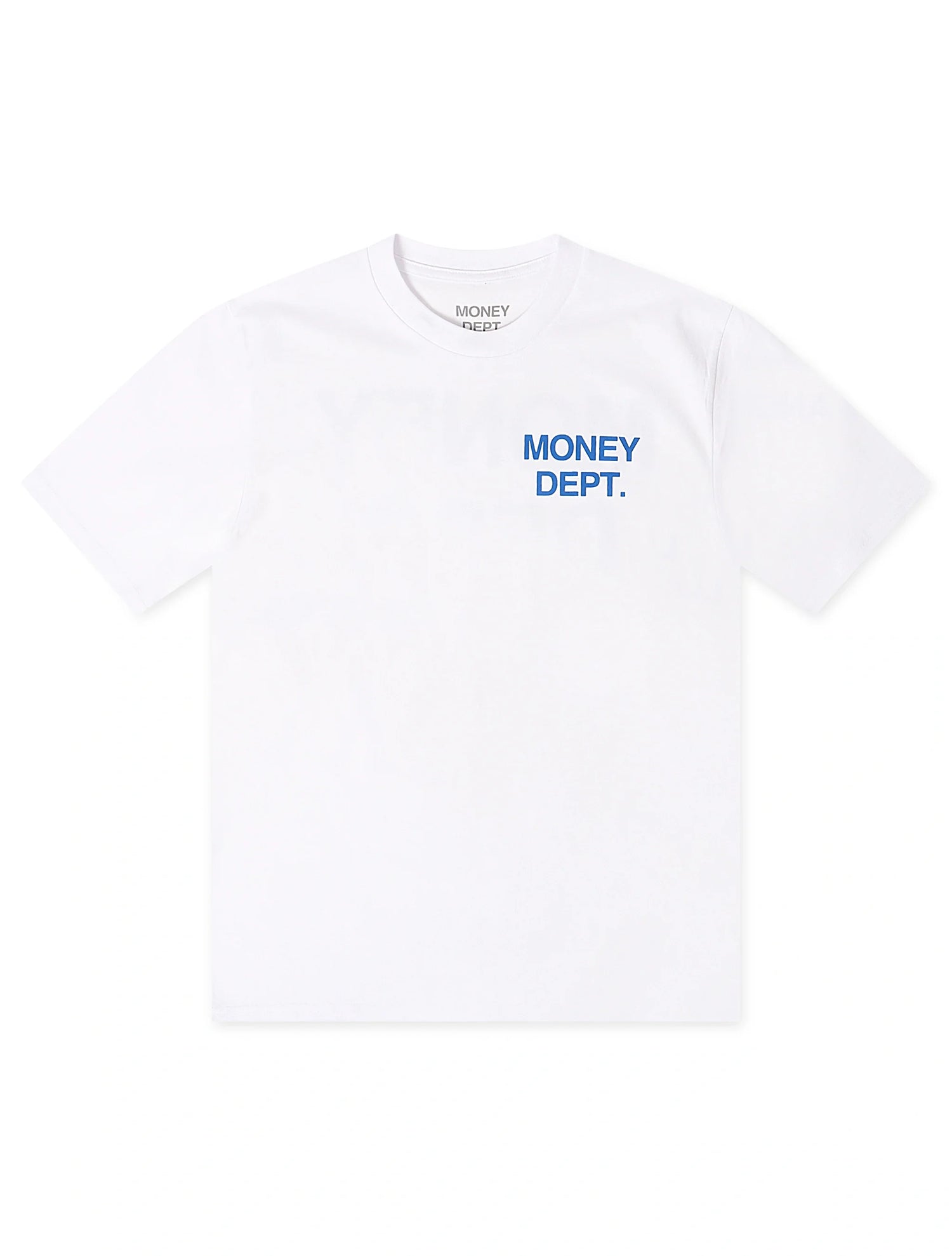 Money Dept. Los Angeles Heavyweight Tee - White/Blue by Denim Exchange
