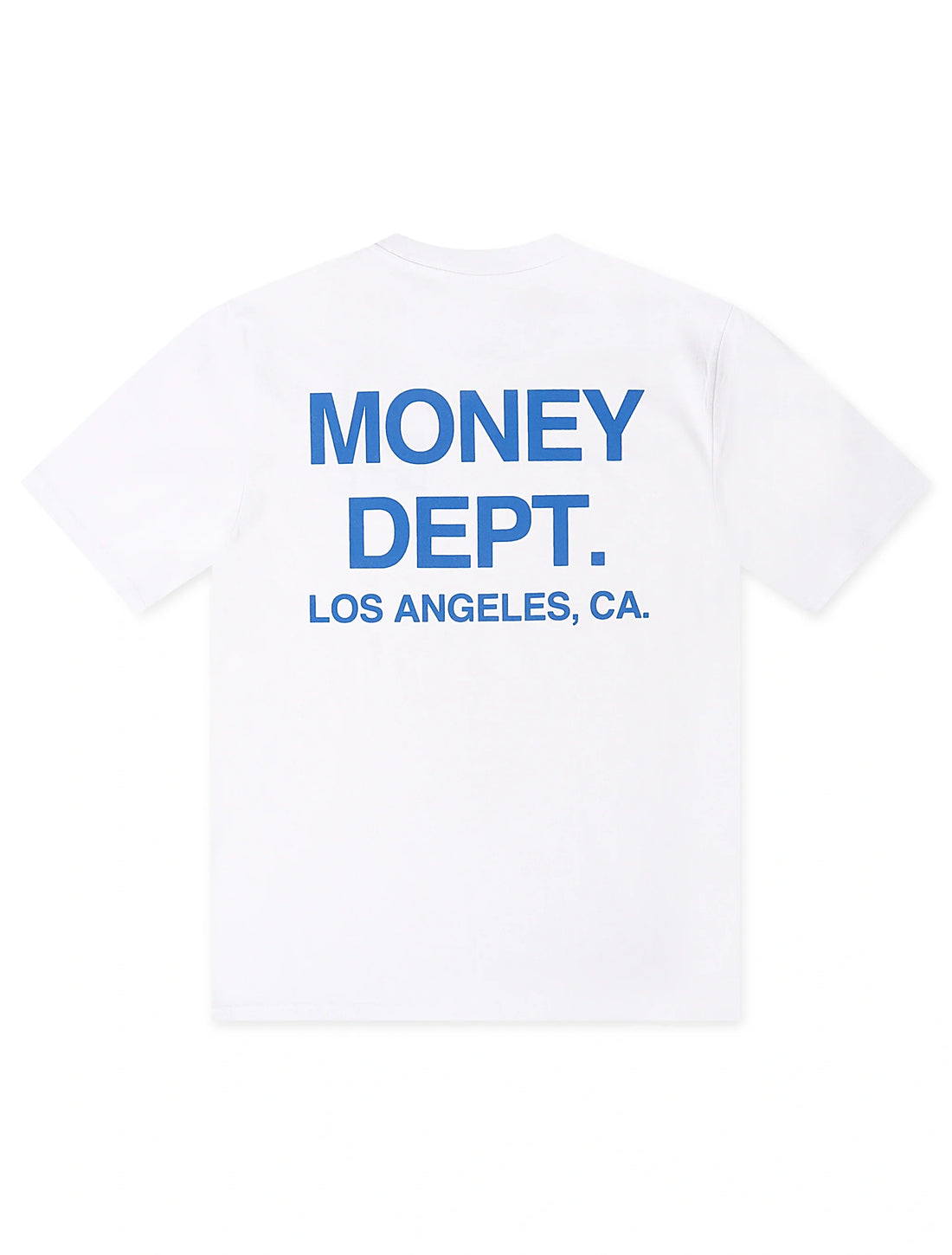 Money Dept. Los Angeles Heavyweight Tee - White/Blue by Denim Exchange