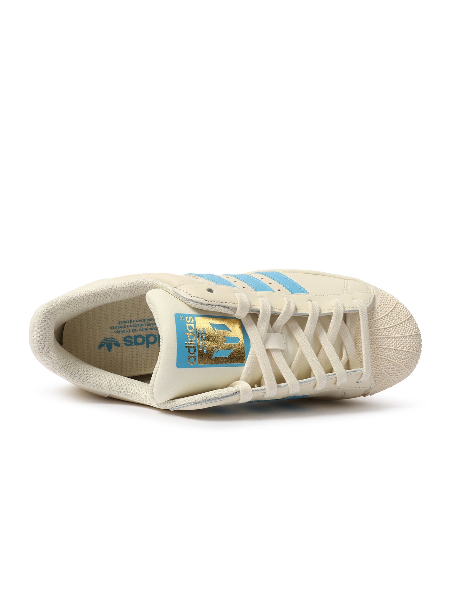 Adidas Mens Superstar Messi Shoes - Cream by Denim Exchange
