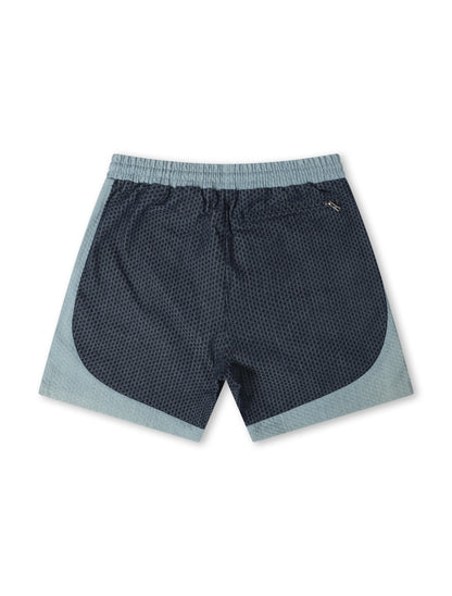 Sugarhill Summerland Jacquard Shorts - Light Blue by Denim Exchange