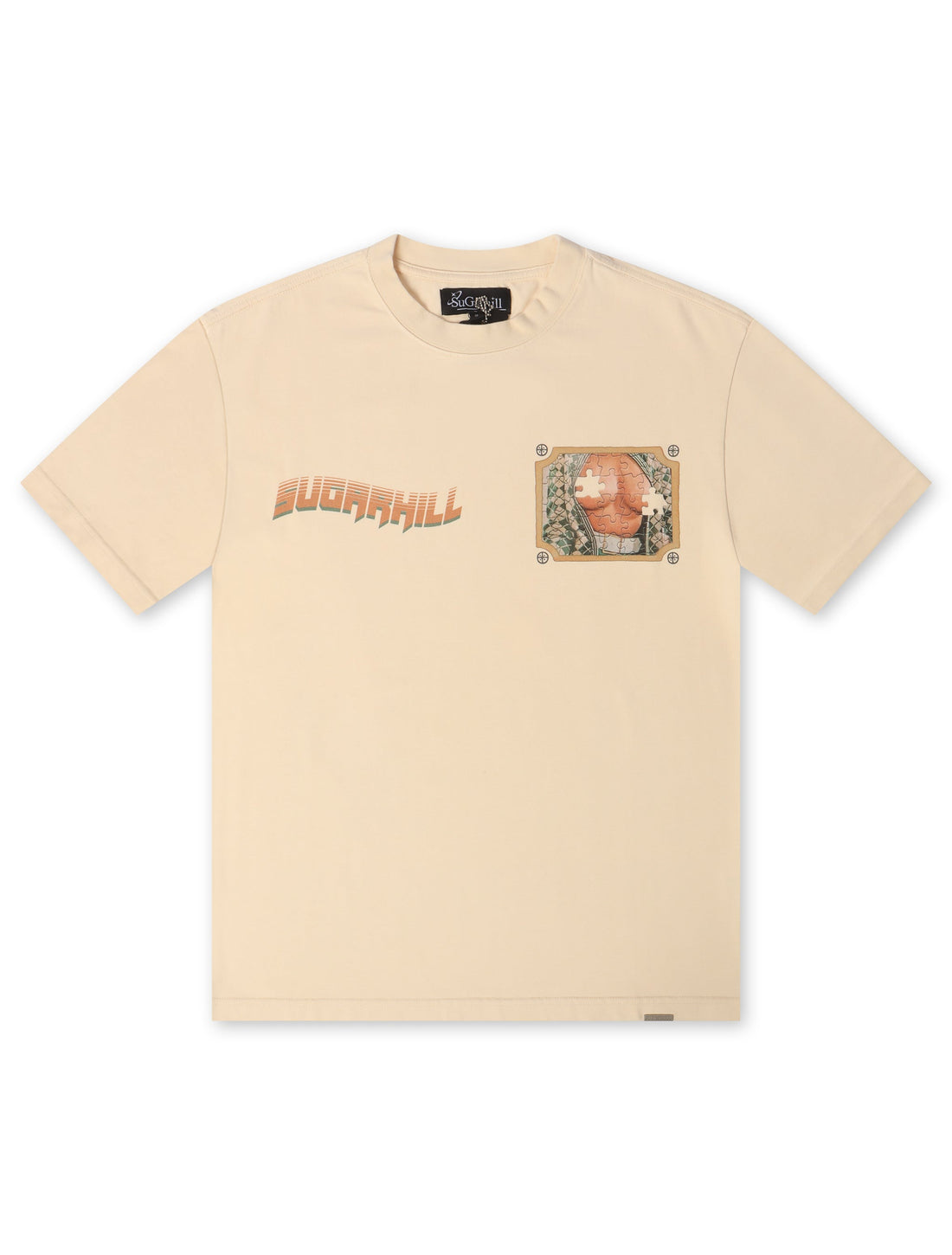 Sugarhill Jigsaw Tee - Cream by Denim Exchange