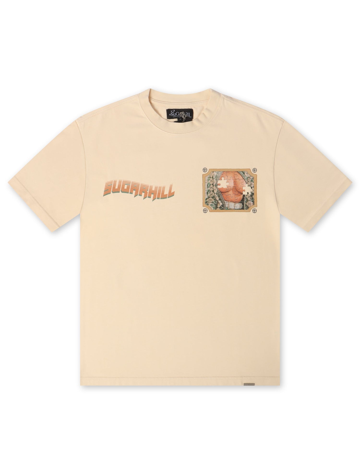 Sugarhill Jigsaw Tee - Cream by Denim Exchange