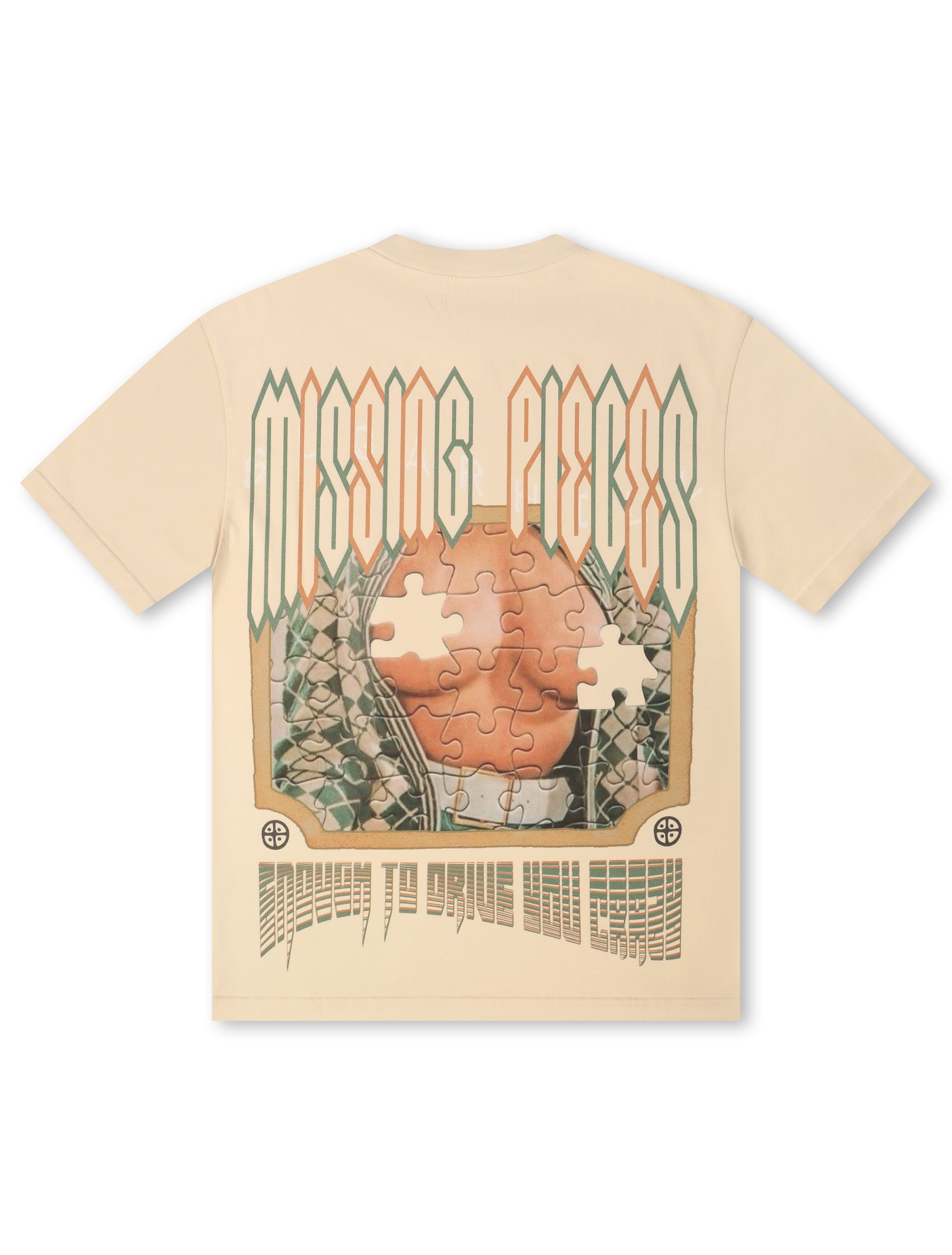 Sugarhill Jigsaw Tee - Cream by Denim Exchange