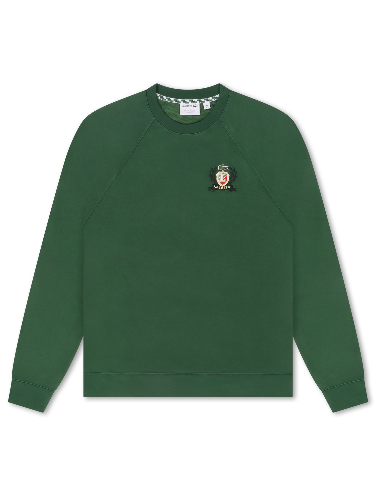 Lacoste Embroidered Shield Sweatshirt - Green by Denim Exchange