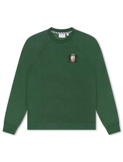 Lacoste Embroidered Shield Sweatshirt - Green by Denim Exchange