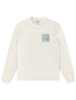 Lacoste Graphic Print Fleece Sweatshirt - Cream by Denim Exchange