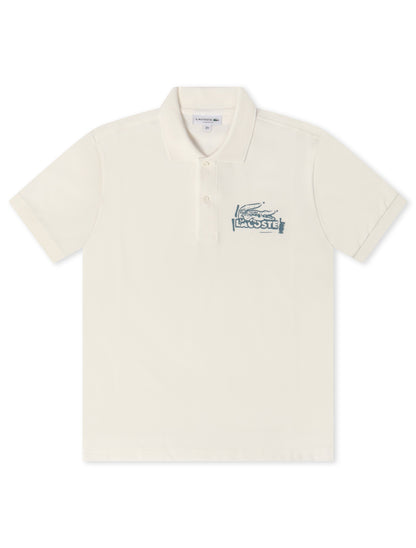 Lacoste Classic Fit L.12 Polo - White by Denim Exchange