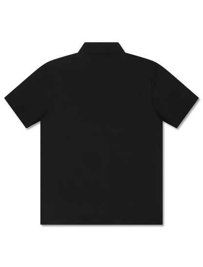 Lacoste Regular Fit Paris Soft Pima Polo - Black by Denim Exchange