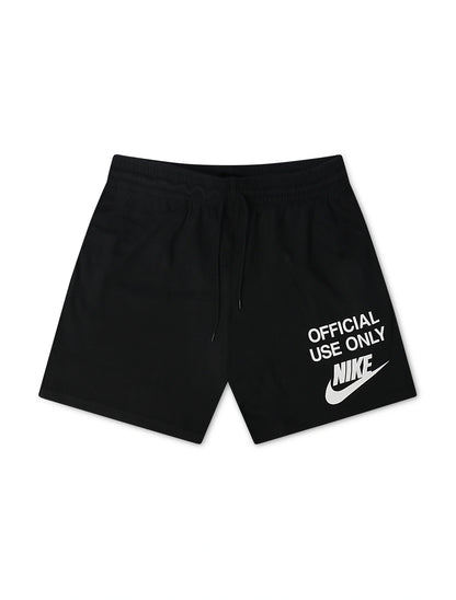 Nike Mens Club Knit Shorts - Black/White by Denim Exchange