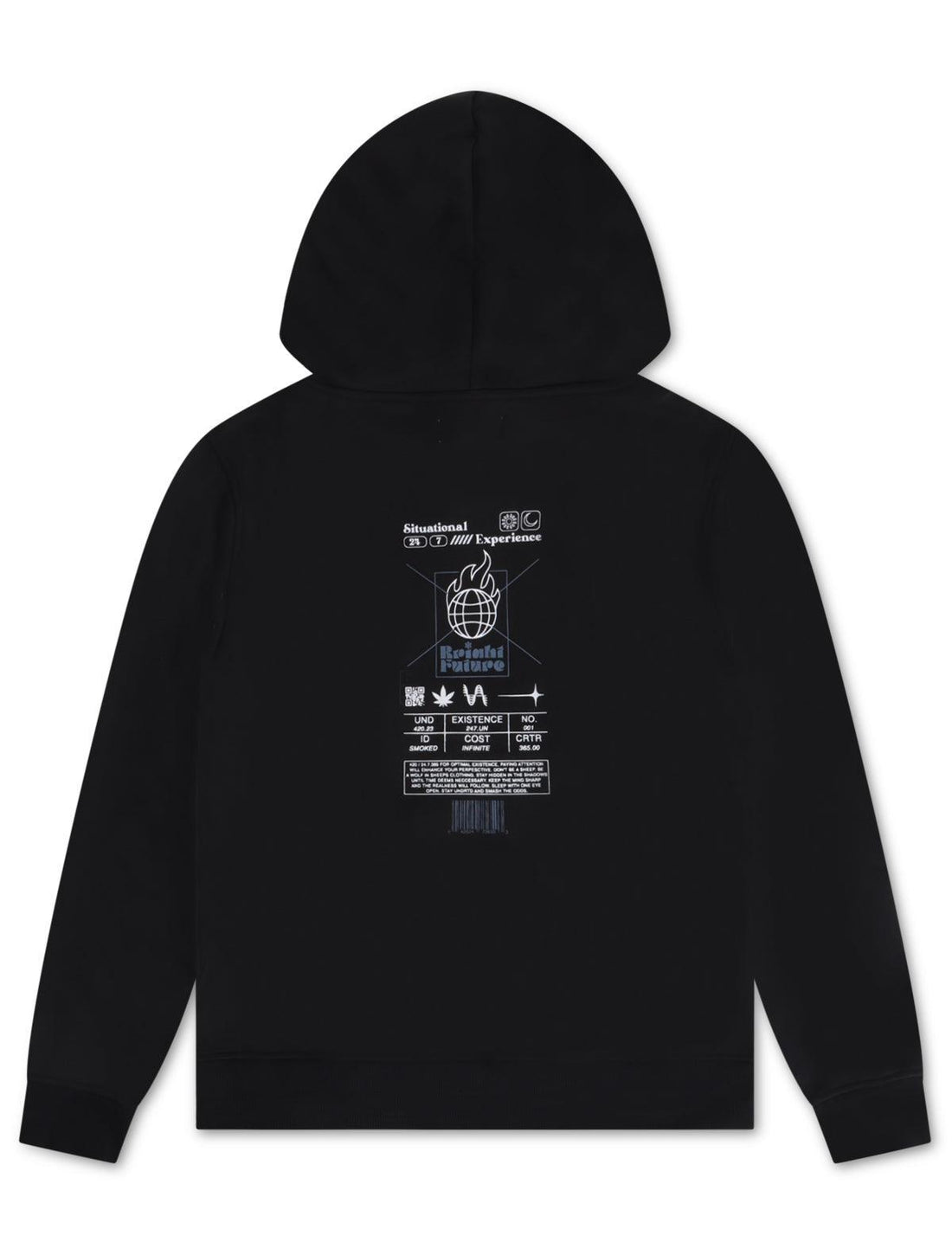 Underrated Bright Future Hoodie - Black by Denim Exchange