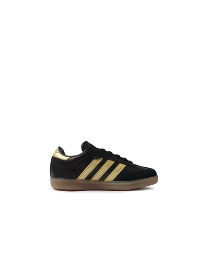 Adidas (PS) Samba Messi Indoor Soccer Shoes - Black/Gold by Denim Exchange