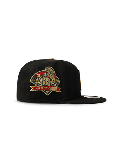 New Era 5950 LA Dodgers World Series Champions - Black/Gold by Denim Exchange