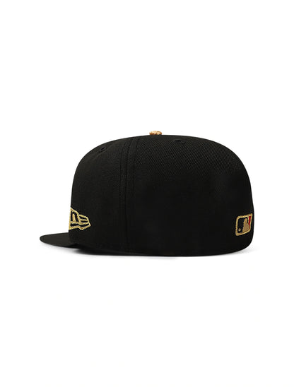 New Era 5950 LA Dodgers World Series Champions - Black/Gold by Denim Exchange