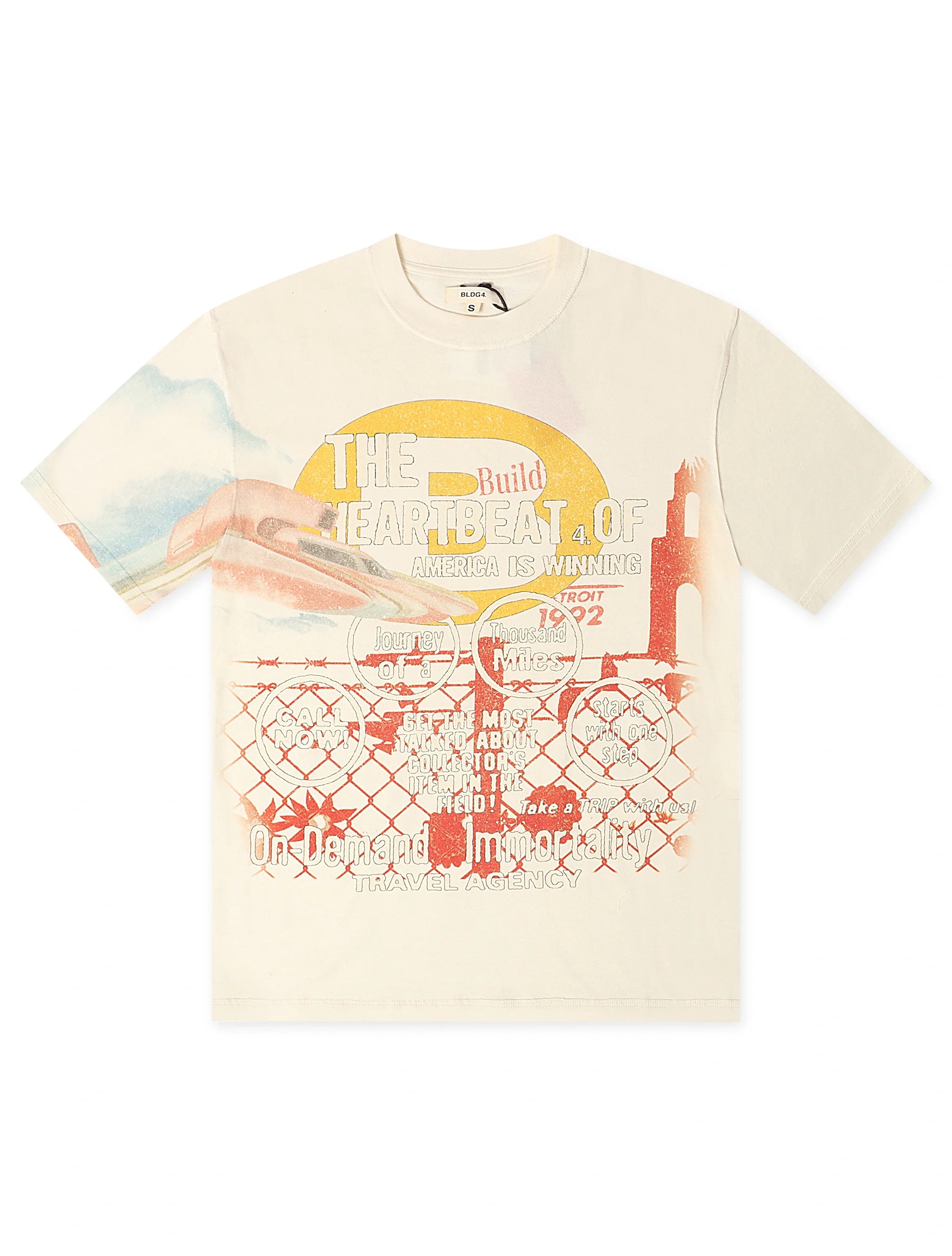 BLDG4 Power Boat Knit Tee - Whisper White by Denim Exchange