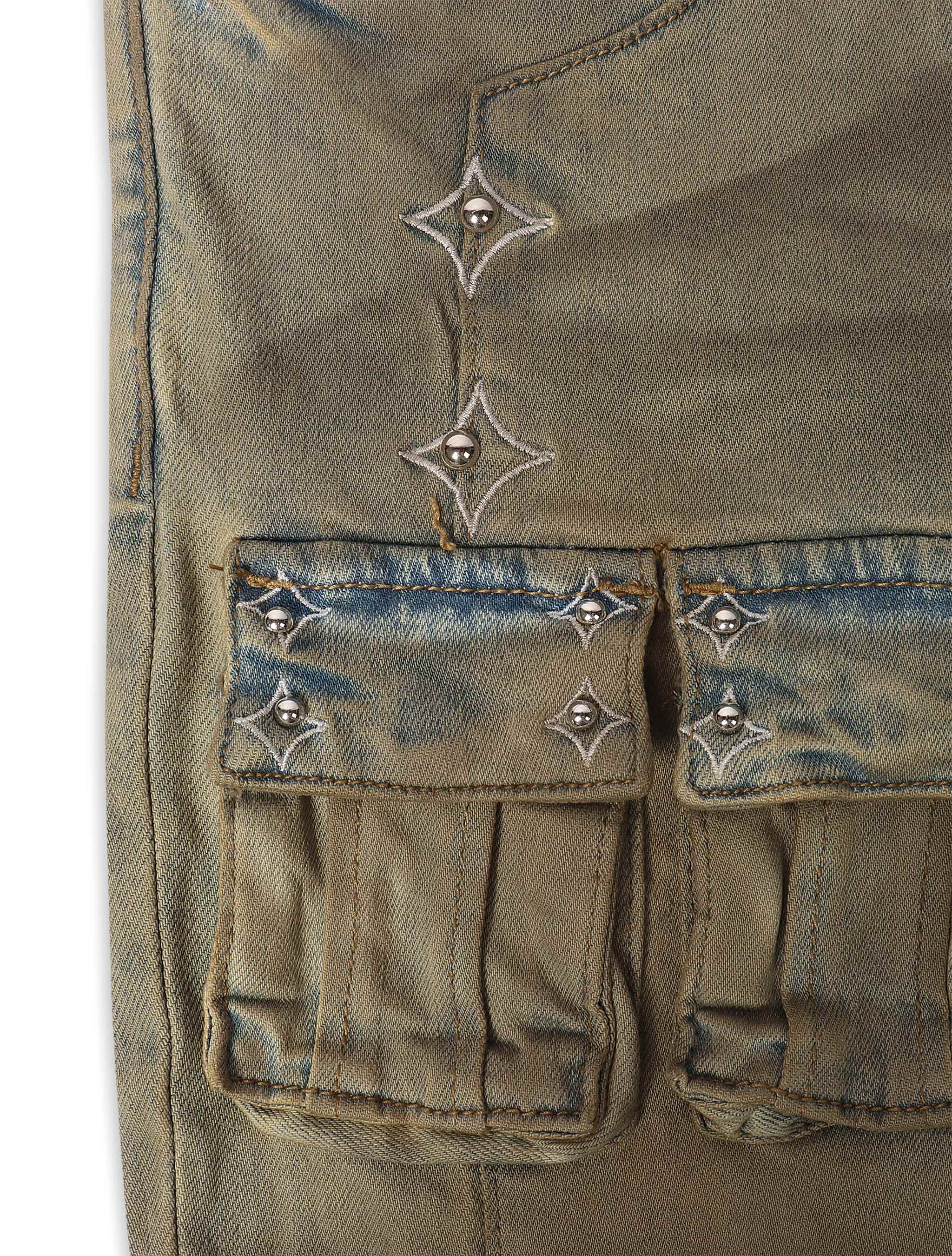 Embellish Canus Cargo Denim - Sand Wash by Denim Exchange