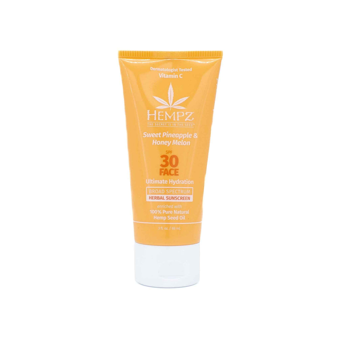 Hempz Sweet Pineapple &amp; Honey Melon Herbal Face Sunscreen SPF 30 3oz - New