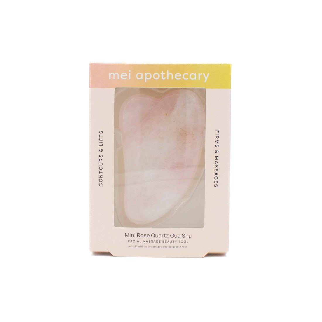 Mei Apothecary Mini Rose Quartz Gua Sha Tool - New