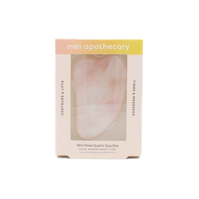 Mei Apothecary Mini Rose Quartz Gua Sha Tool - New