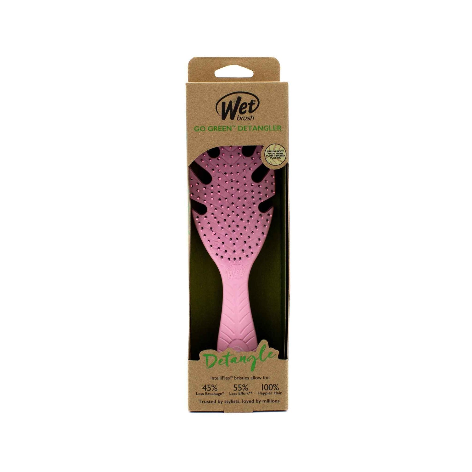 Wet Brush Go Green Detangling Brush PINK - New