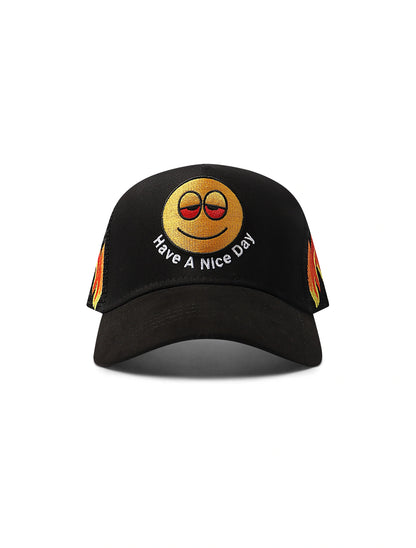 GasNYC Have a Nice Day Hat - Black by Denim Exchange