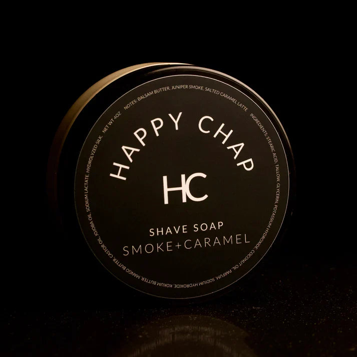 Happy Chap Smoke + Caramel Shaving Collection by Pasteur Pharmacy