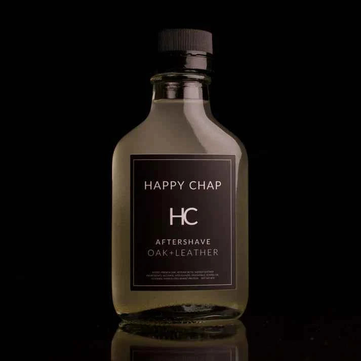 Happy Chap Oak + Leather Shaving Collection