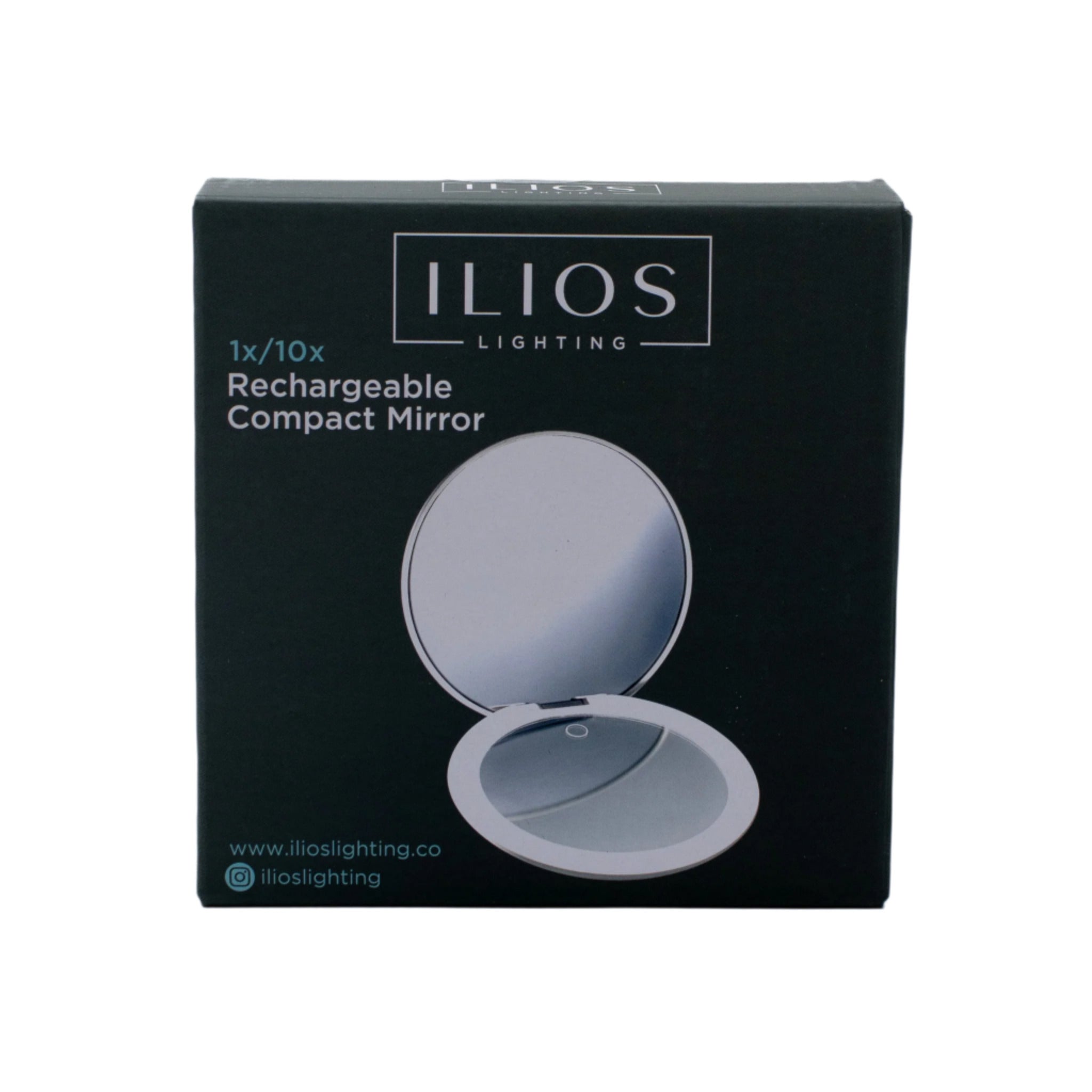ILIOS Lighting LED Rechargeable Compact Mirror 1X / 10X - New by This is Beauty US