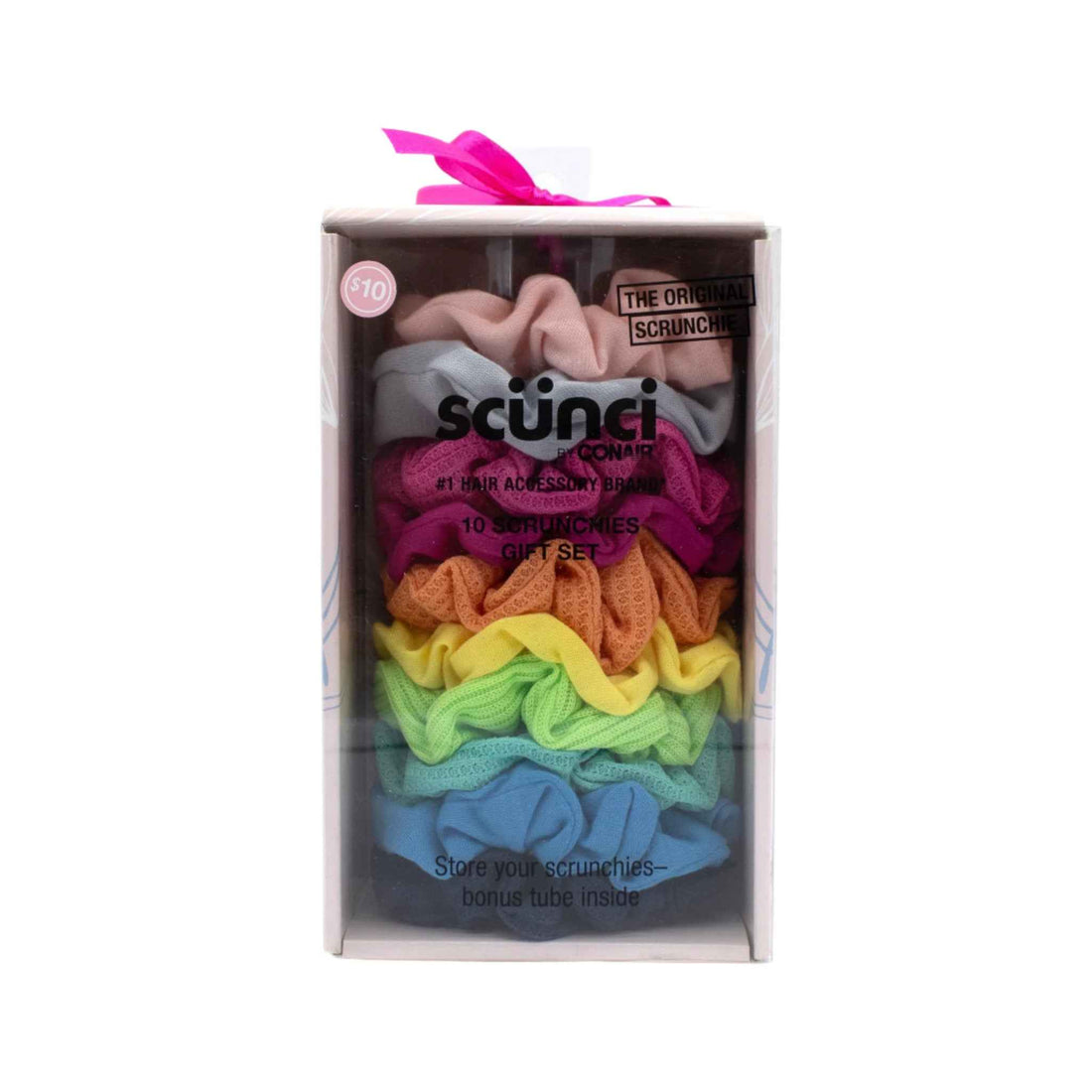 Scunci by Conair Gift Set Multi-Colored 10 Pack - New