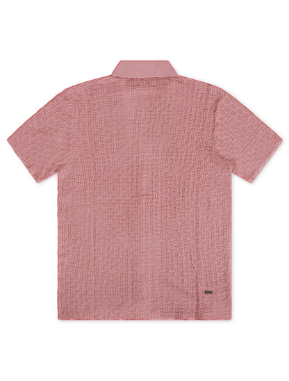 Kuwalla Knit Yacht Shirt - Pink by Denim Exchange