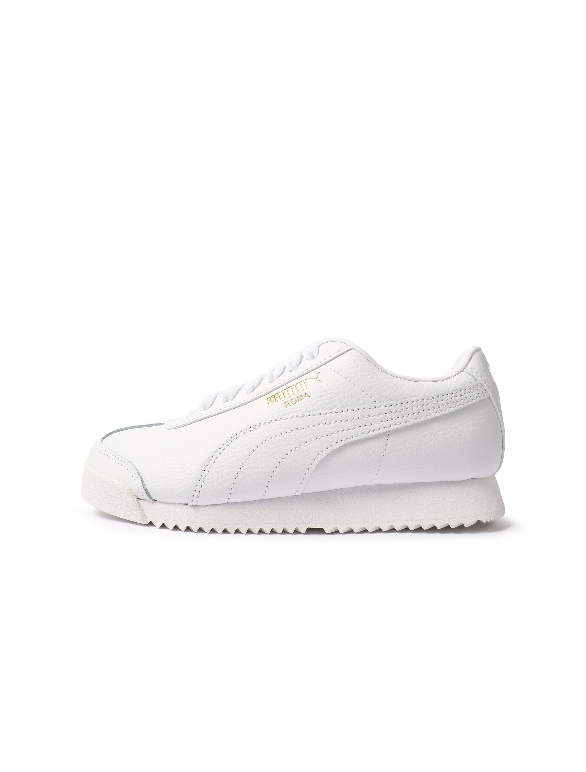 Puma Big Kids Roma Basic - White/Gold by Denim Exchange