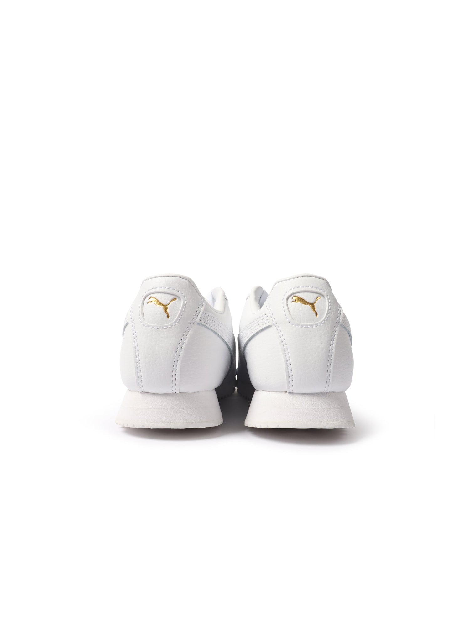 Puma Big Kids Roma Basic - White/Gold by Denim Exchange