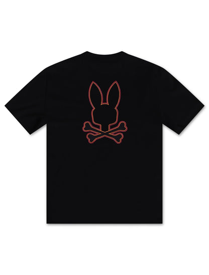 Psycho Wasterlo Back Graphic Tee - Navy by Denim Exchange