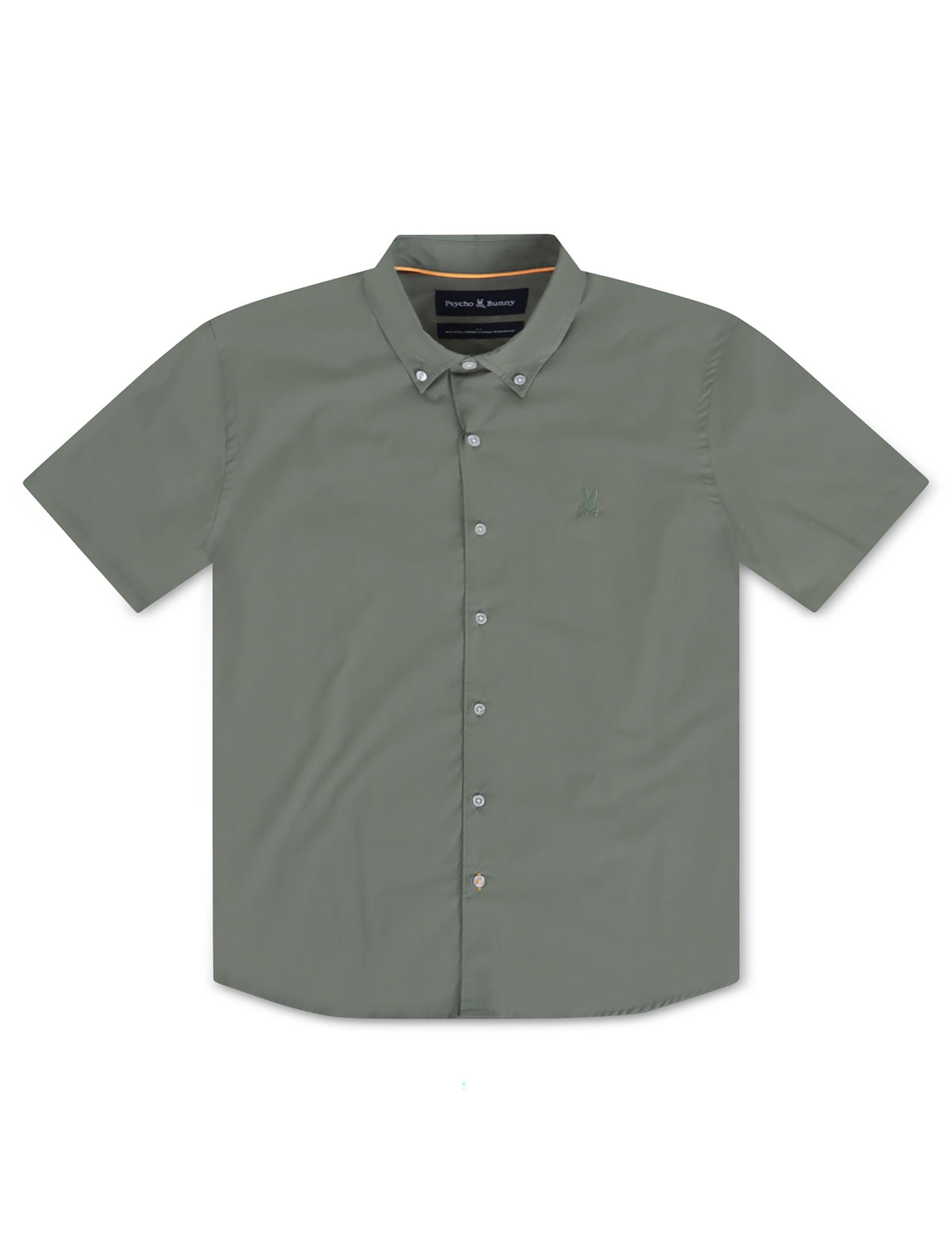 Psycho Bunny Ashland Button Up Shirt - Agave Green by Denim Exchange