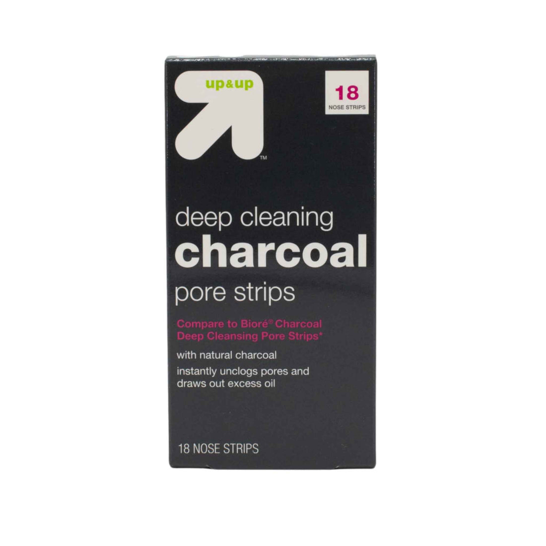 up&amp;up Deep Cleaning Charcoal Pore Strips x 18 - New