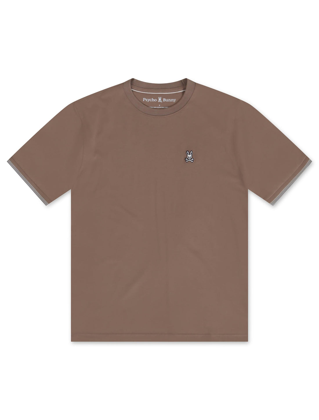 Psycho Bunny Queensbury Tee - Antique Taupe by Denim Exchange
