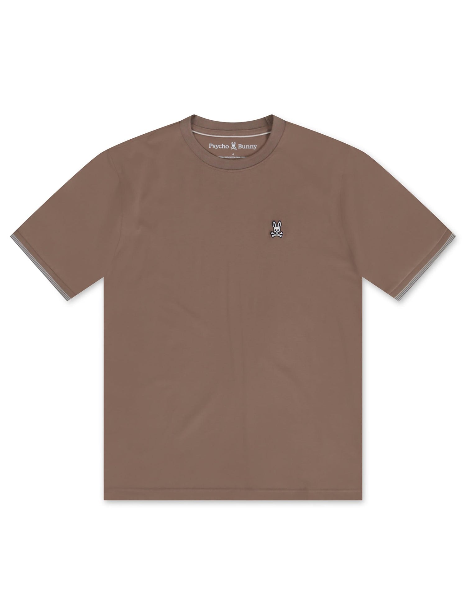 Psycho Bunny Queensbury Tee - Antique Taupe by Denim Exchange