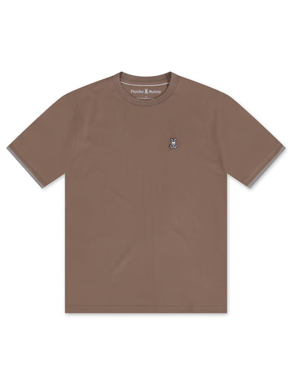 Psycho Bunny Queensbury Tee - Antique Taupe by Denim Exchange