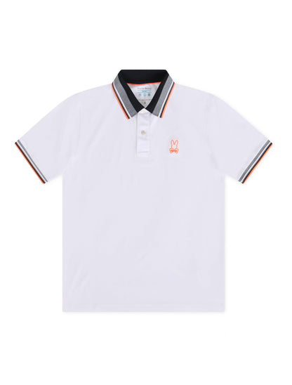 Psycho Bunny Portland Sport Polo - White by Denim Exchange
