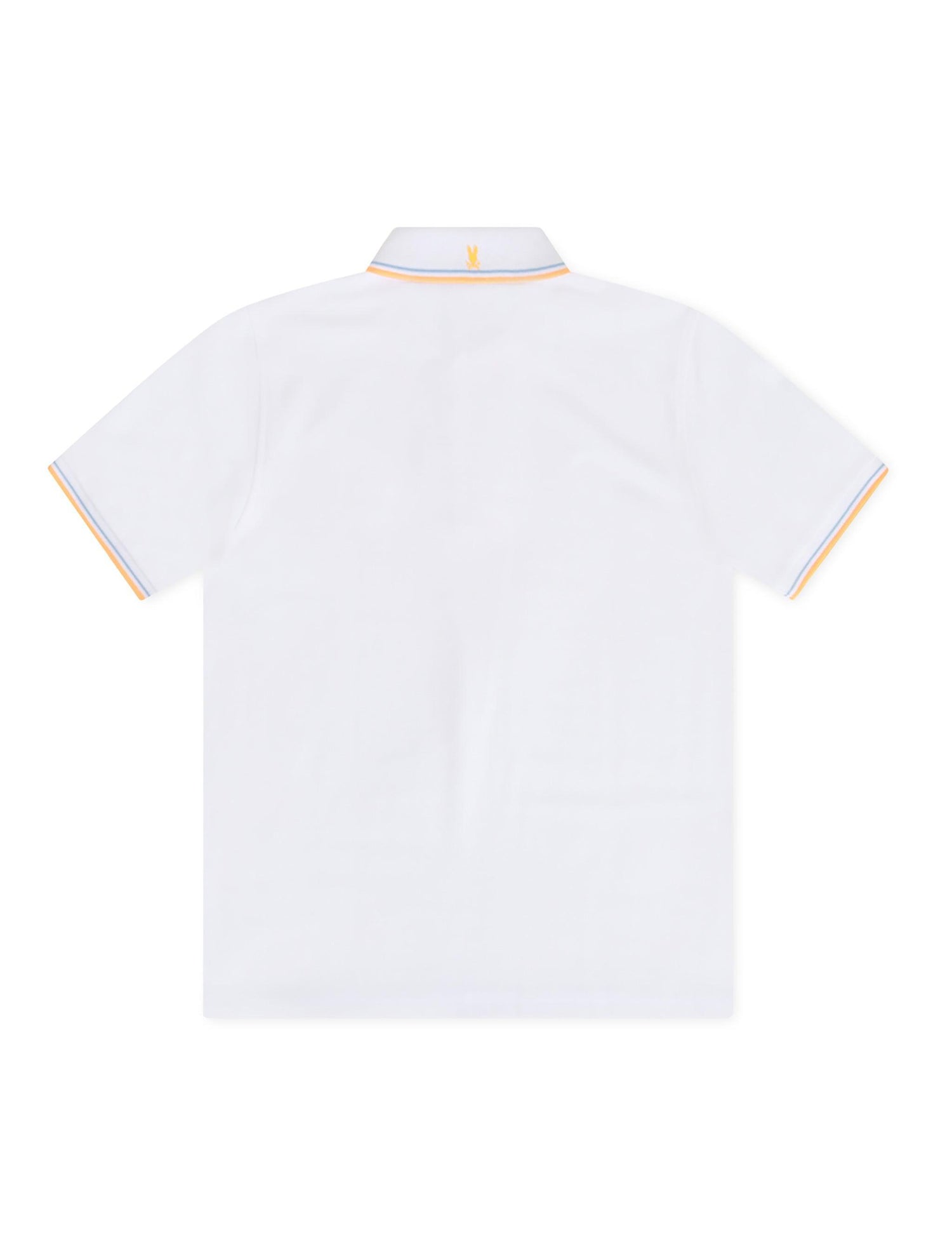 Psycho Bunny Wasterlo Pique Polo - White by Denim Exchange