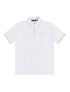 Psycho Bunny Wasterlo Pique Polo - White by Denim Exchange