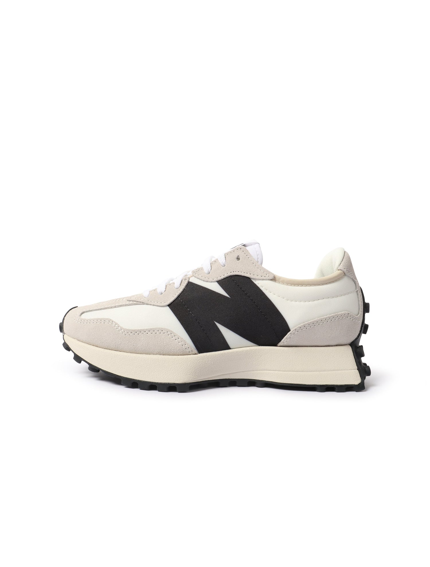 New Balance Womens 327 Shoes - White/Black by Denim Exchange