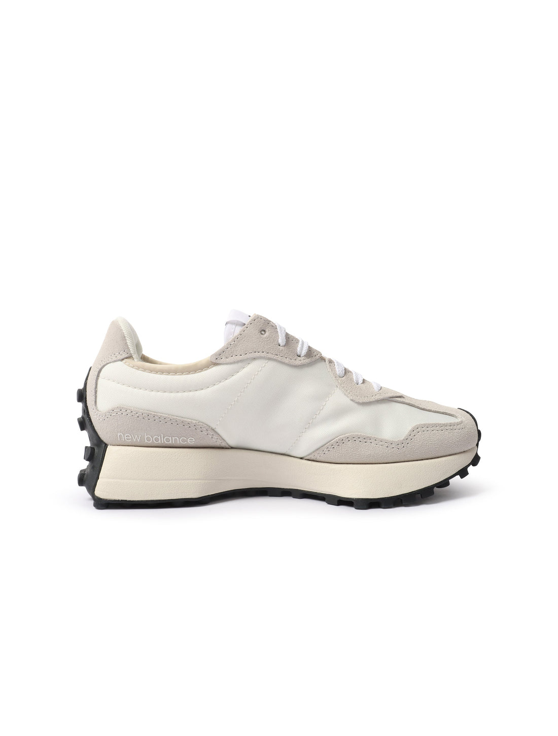 New Balance Womens 327 Shoes - White/Black by Denim Exchange