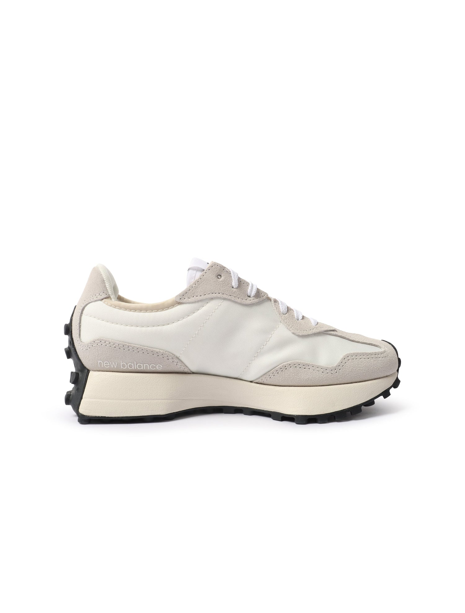 New Balance Womens 327 Shoes - White/Black by Denim Exchange