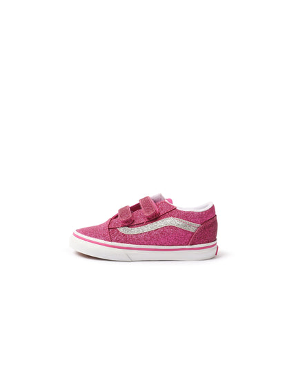 Vans (TD) Old Skool V - Glitter Raspberry by Denim Exchange