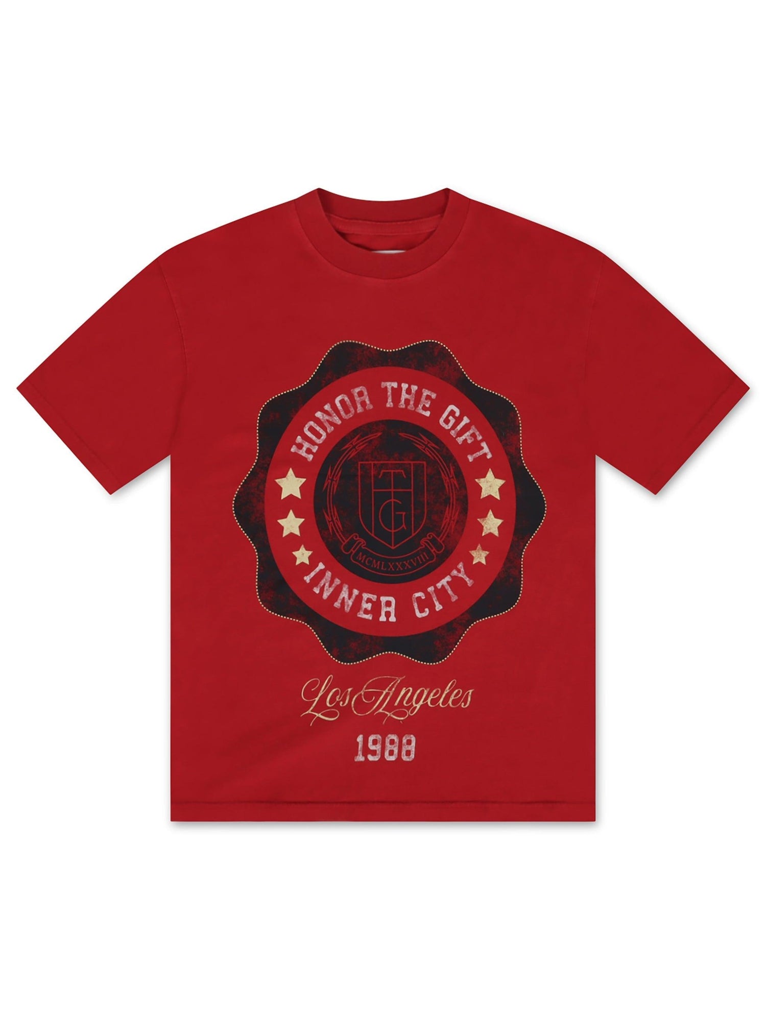 Honor The Gift Seal Logo Tee - Brick by Denim Exchange