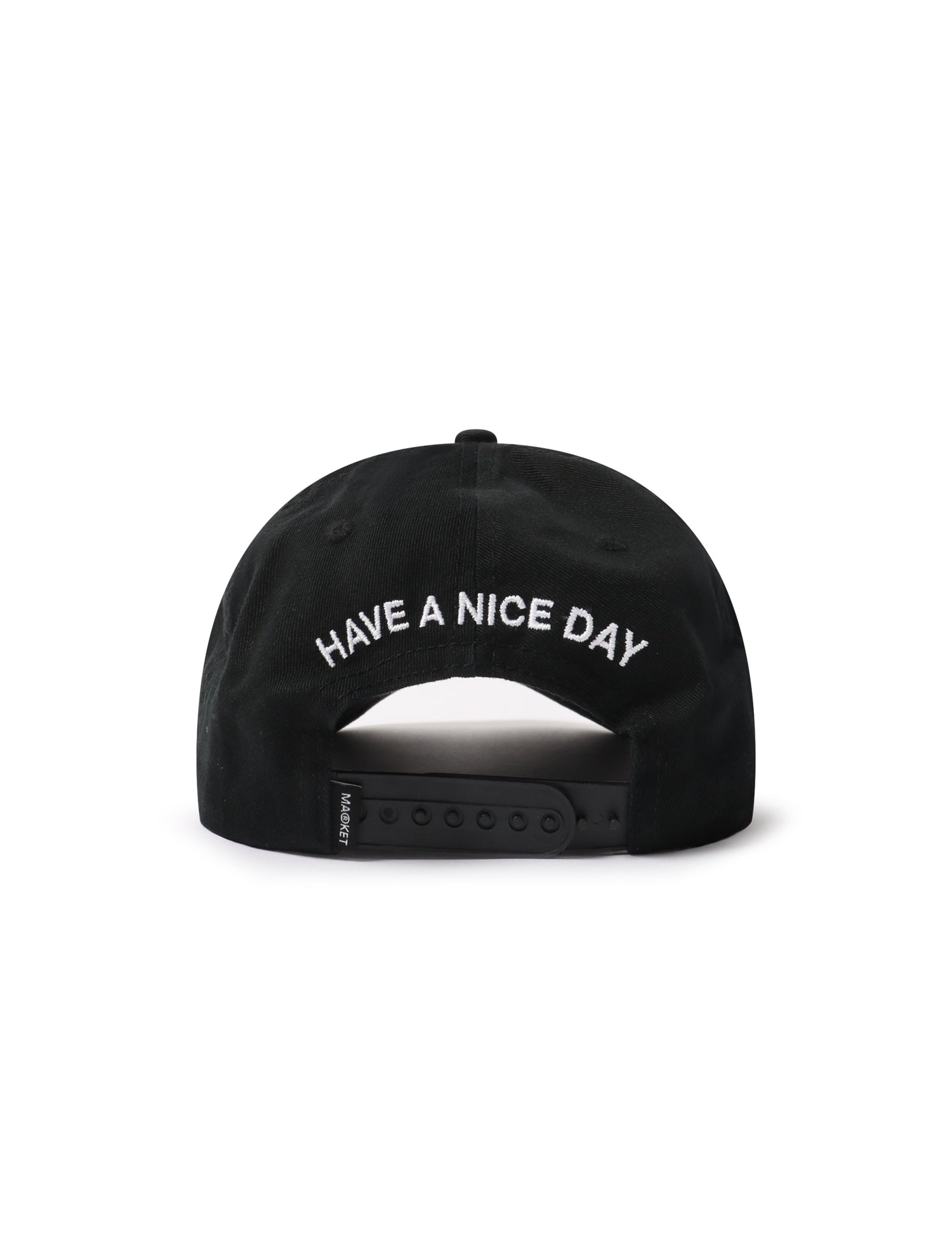 Market Studios Badge 6 Panel Hat - Black by Denim Exchange