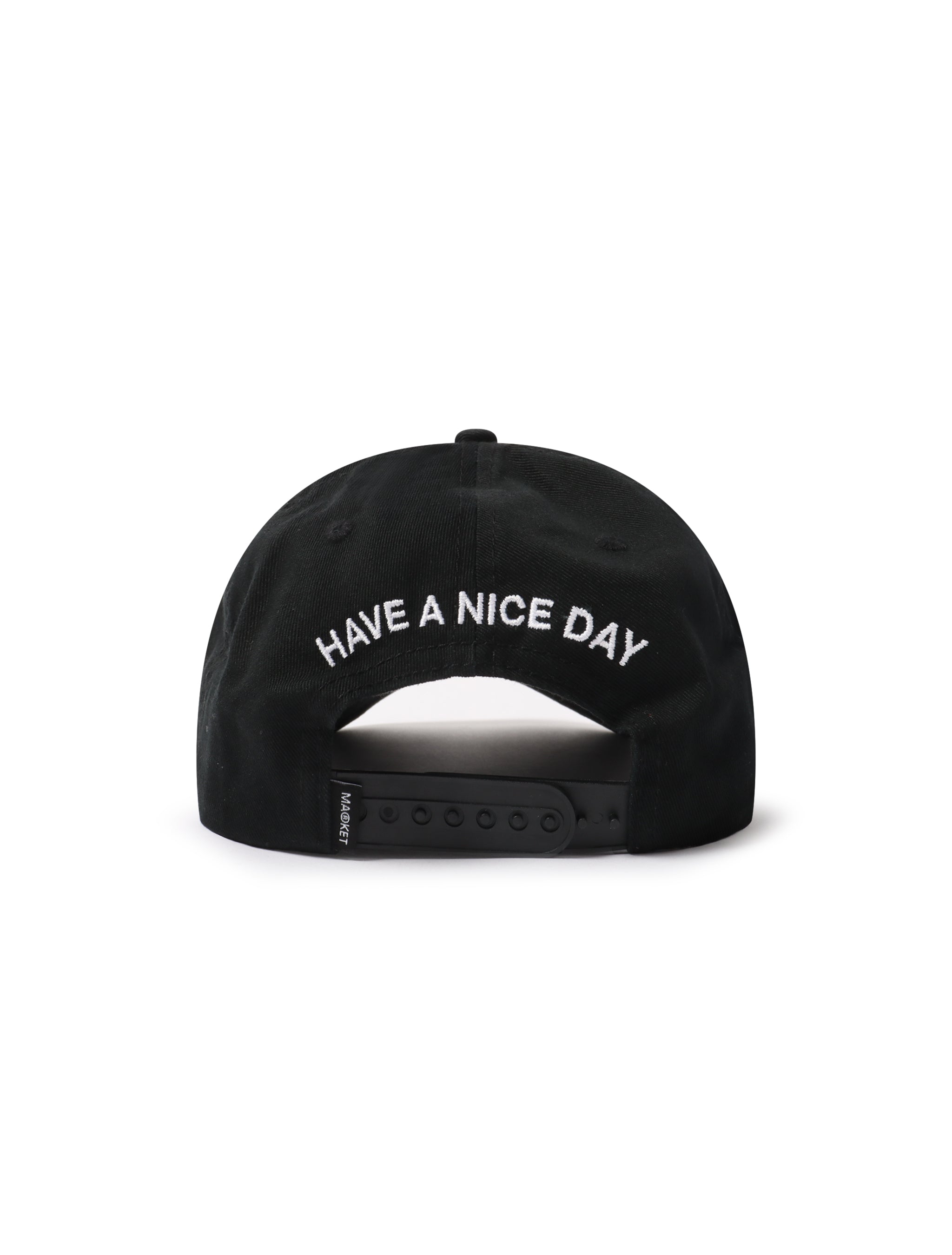 Market Studios Badge 6 Panel Hat - Black by Denim Exchange