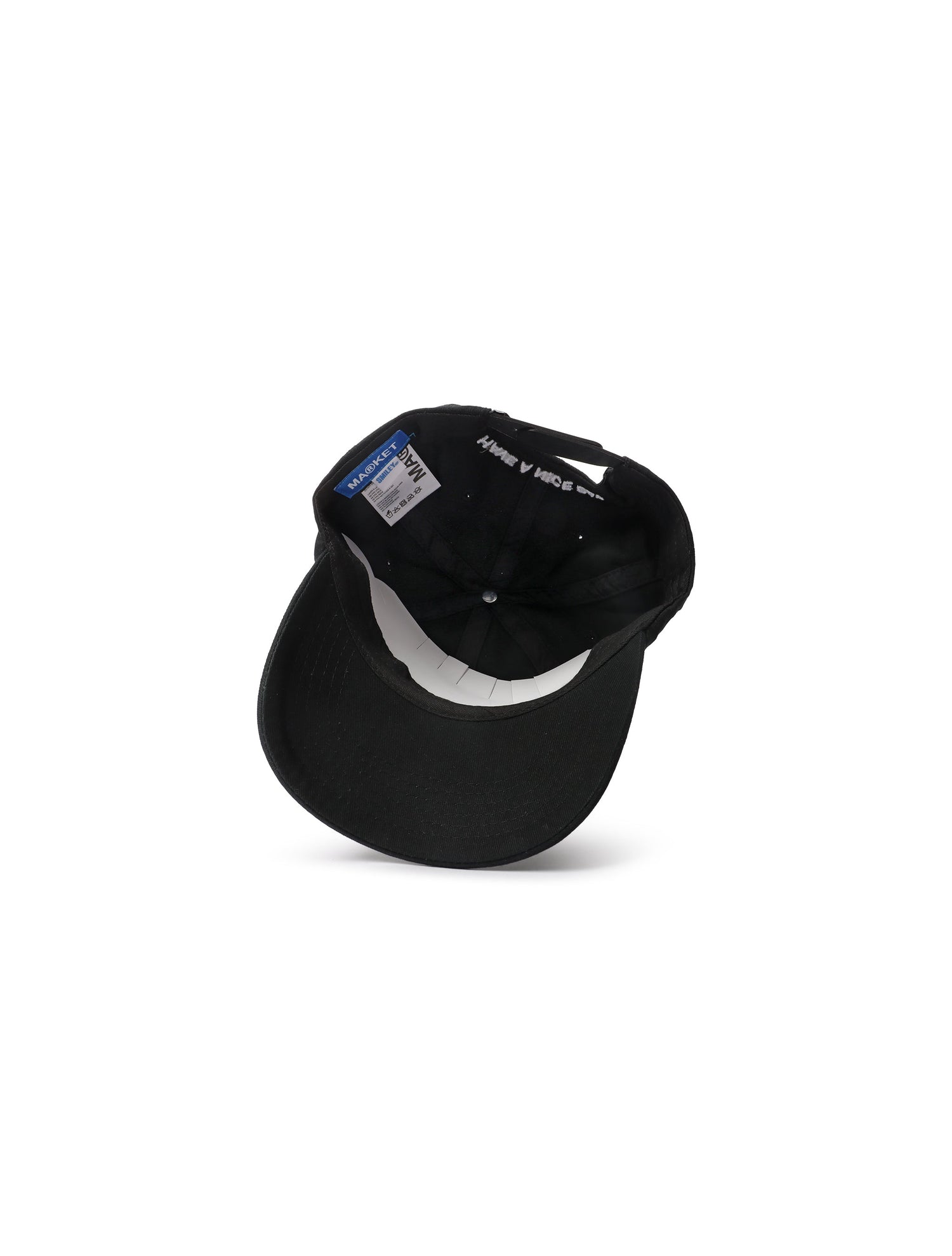 Market Studios Badge 6 Panel Hat - Black by Denim Exchange