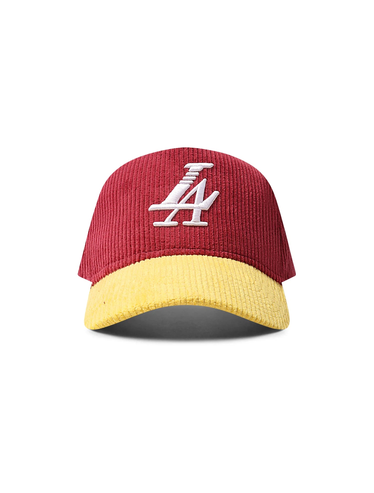 Reference Paradise La Corduroy Hat - Burgundy/Yellow by Denim Exchange